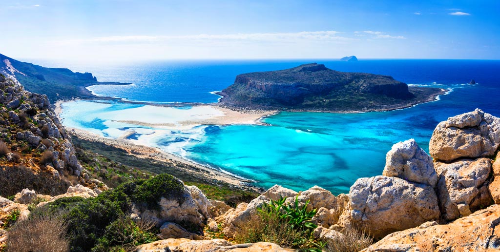 amazing scenery of Greek islands - Balos bay in Crete
