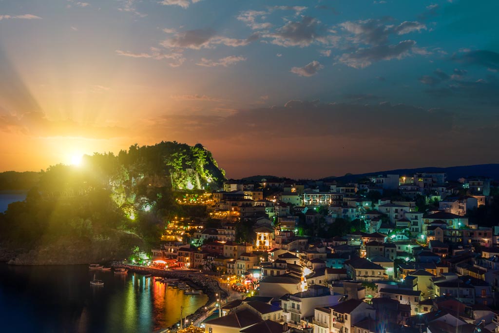 The village of Parga in Epirus Greece